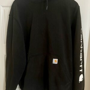 Carrhart Loose Fit Logo Sleeve Graphic Hoodie